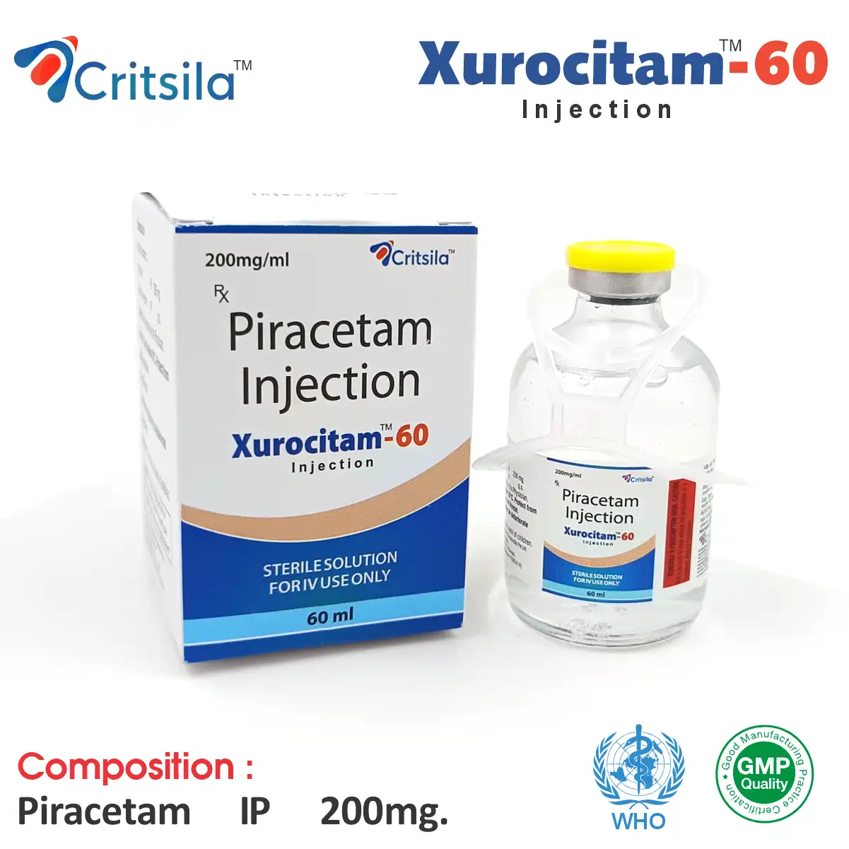 Piracetam 200mg Injection PCD Franchise